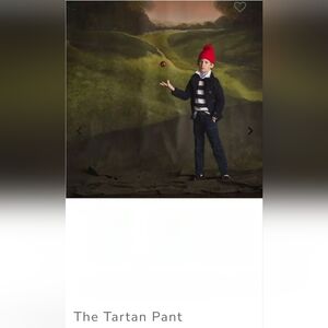 Janie & Jack Green Navy Tartan Pants Sz 4. New Preppy Academia School Uniform